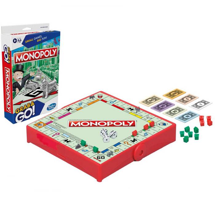 ΕΠΙΤΡΑΠΕΖΙΟ ΠΑΙΧΝΙΔΙ HASBRO MONOPOLY: GRAB AND GO ENGLISH LANGUAGE F8256