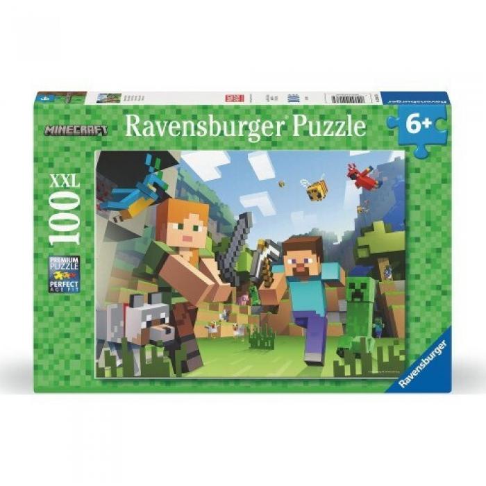 ΠΑΖΛ RAVENSBURGER: MINECRAFT - STEVE AND ALEX 100 XXL PCS 12004176