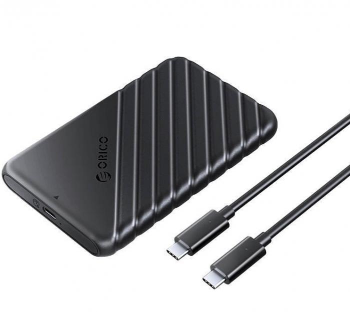 ΘΗΚΗ ΜΕΤΑΤΡΟΠΗΣ ΣΚΛΗΡΟΥ ΔΙΣΚΟΥ SATA 2.5'' USB-C ORICO 25PW1C-C3 BLACK