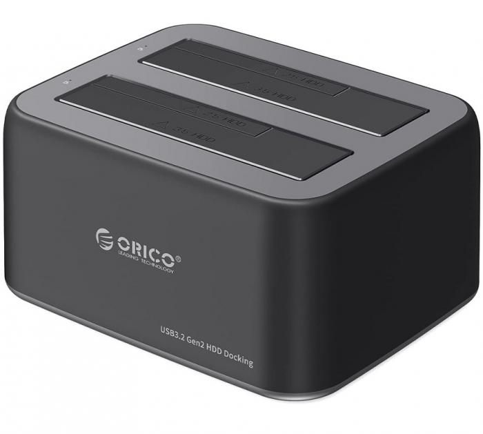 DISK DOCKING STATION ORICO 2.5'' - 3.5'' SATA HDD/SSD 6829C3-V1 BLACK