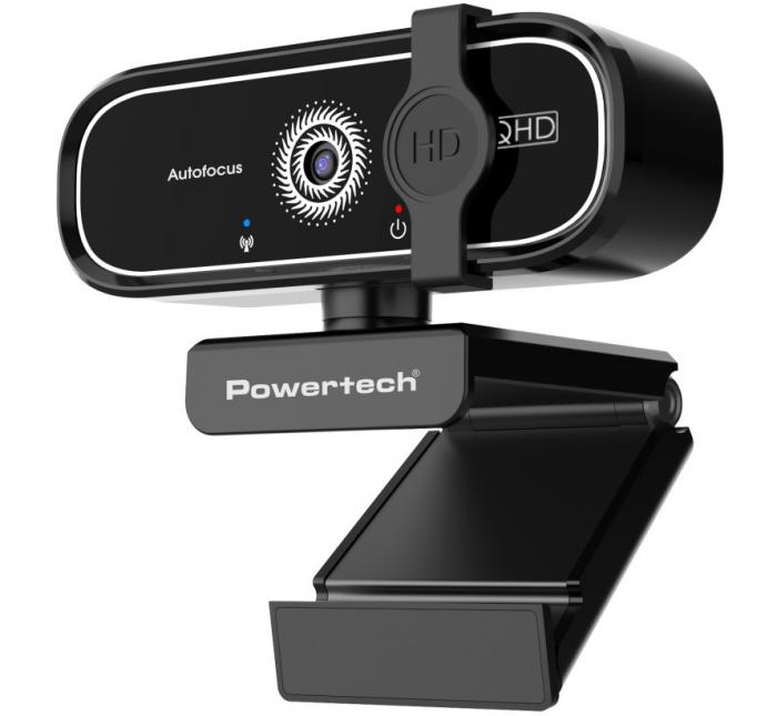 WEB CAMERA POWERTECH 5MP 2K QHD PT-1427 BLACK