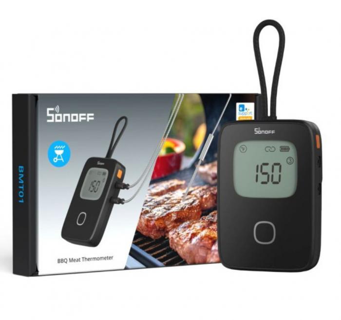 ΘΕΡΜΟΜΕΤΡΟ SMART SONOFF BMT01 BLACK