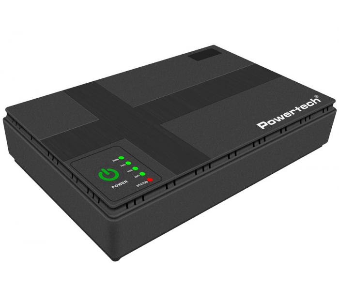 UPS POWERTECH PT-1434 18W 10400mAh 3x DC USB/LAN/POE BLACK