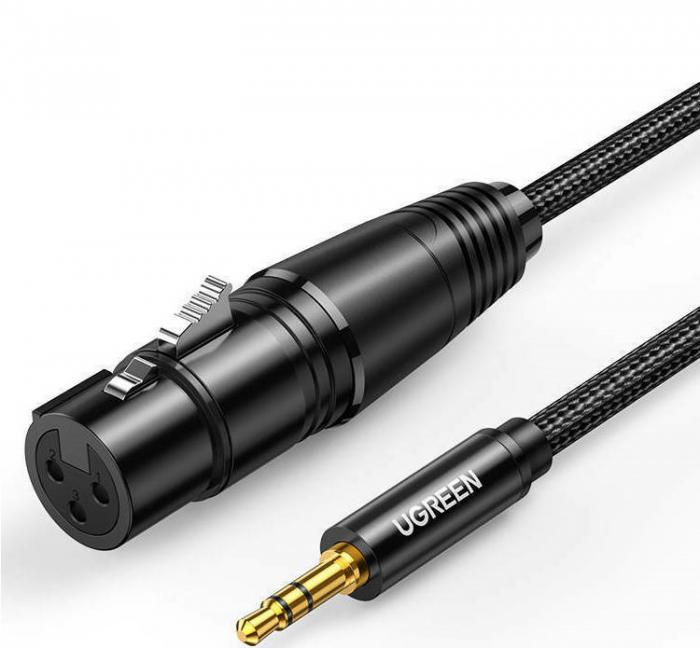 ΚΑΛΩΔΙΟ XLR ΘΗΛ. ΣΕ 3.5ΜΜ ΑΡΣ. UGREEN AV182 20763 1M