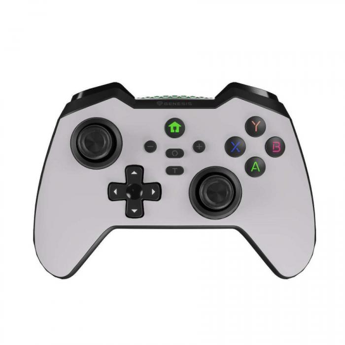 GAMEPAD GENESIS MANGAN 400 ΓΙΑ NINTEDO SWITCH PC ANDROID WHITE