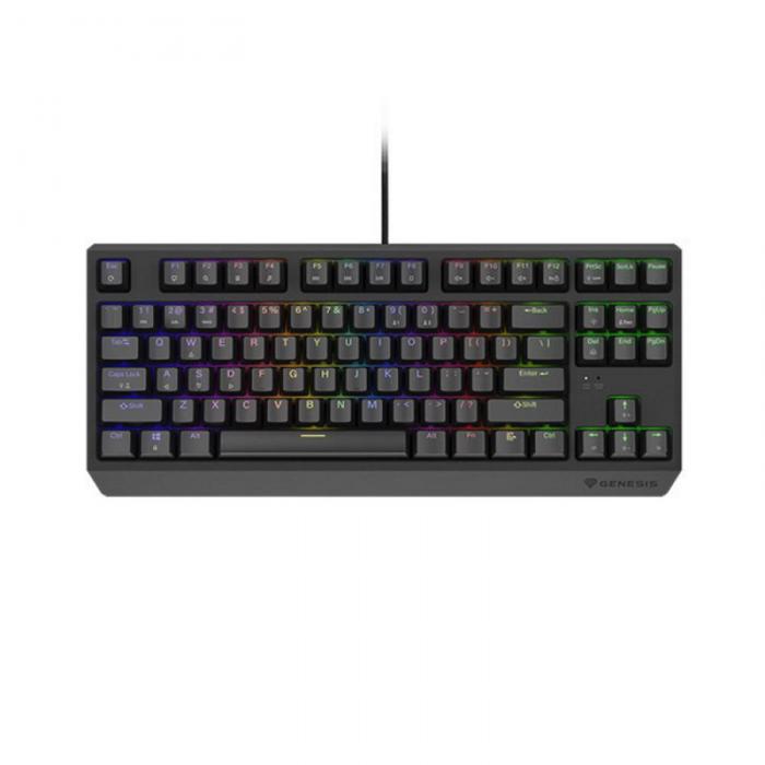 ΠΛΗΚΤΡΟΛΟΓΙΟ GAMING GENESIS THOR 230 TKL US RGB MECHANICAL OUTEMU RED BLACK HOT SWAP NKG-2077