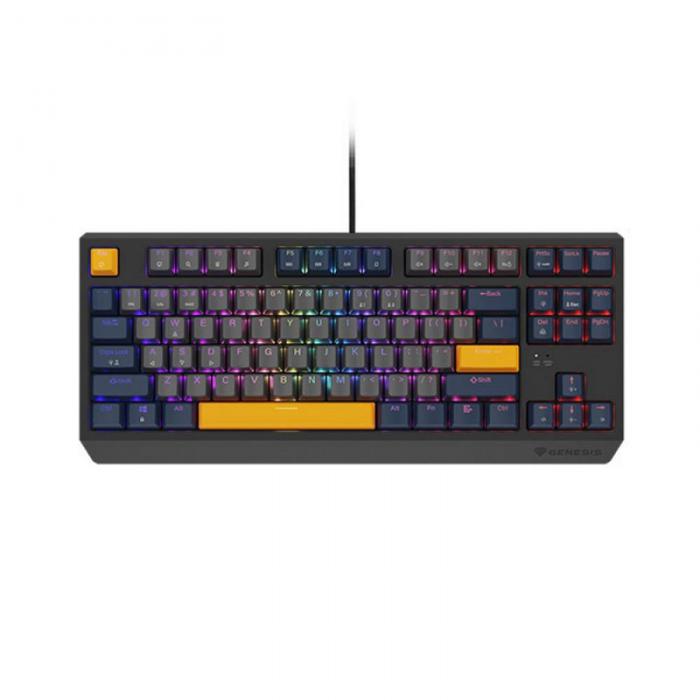 ΠΛΗΚΤΡΟΛΟΓΙΟ GAMING GENESIS THOR 230 TKL NAVAL BLUE NEGATIVE US RGB MECHANICAL OUTEMU PANDA NKG-2164