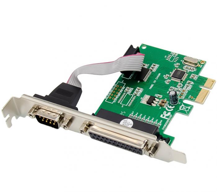 ΚΑΡΤΑ ΕΠΕΚΤΑΣΗΣ POWERTECH PCIe ΣΕ SERIAL AND PARALLEL ST39 WCH CH382L