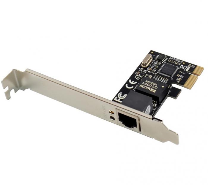 LAN CARD POWERTECH PCIe 10/100/1000Mbps ST714