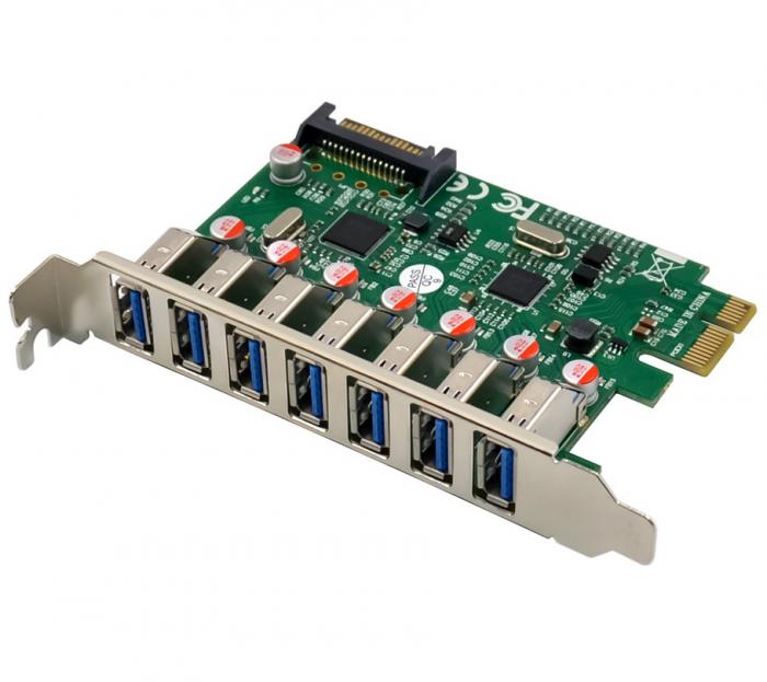 ΚΑΡΤΑ ΕΠΕΚΤΑΣΗΣ POWERTECH PCIe ΣΕ 7x USB ST69 VL805 AND VL812