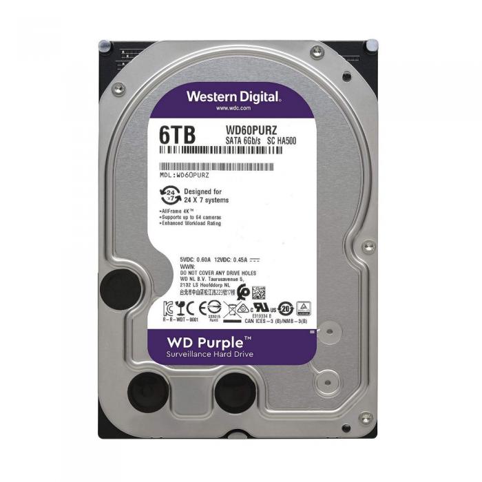 ΣΚΛΗΡΟΣ ΔΙΣΚΟΣ HDD WD 6TB WD64PURZ