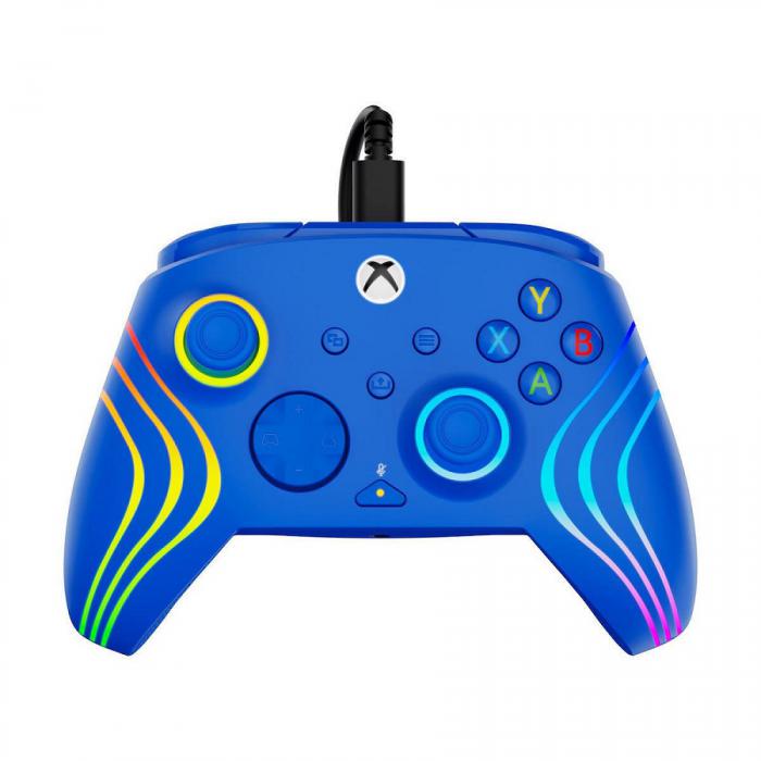 GAMEPAD TURTLE BEACH AFTERGLOW WAVE - WIRED RGB CONTROLLER FOR XBOX - PC BLUE