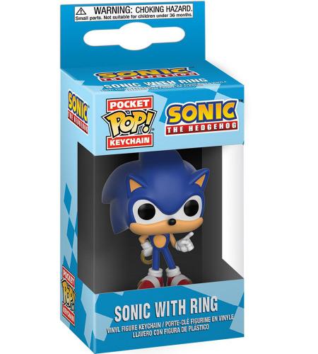 ΦΙΓΟΥΡΑ - ΜΠΡΕΛΟΚ FUNKO POCKET POP! SONIC WITH RING