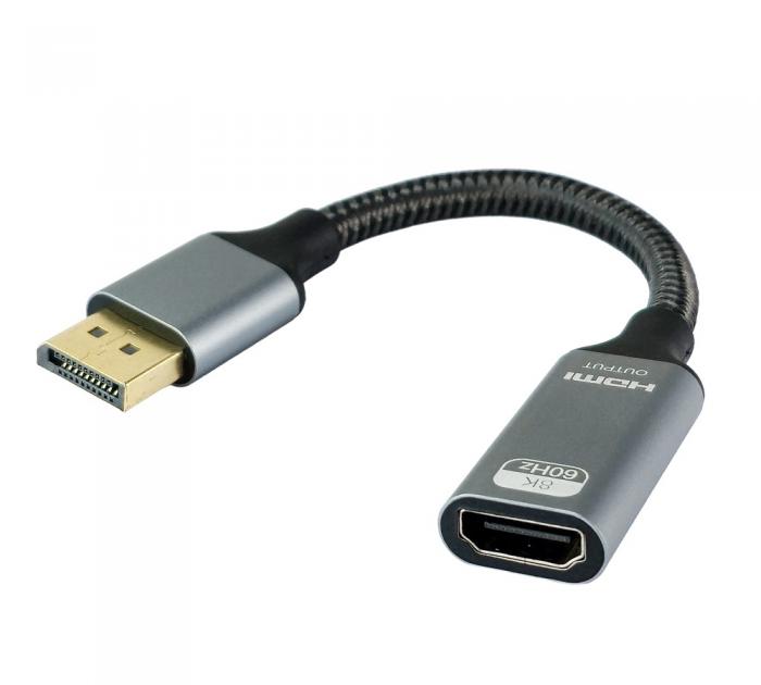 ΑΝΤΑΠΤΟΡΑΣ POWERTECH DP ΣΕ HDMI 8K/60Hz 0.1M CAB-DP077 BLACK