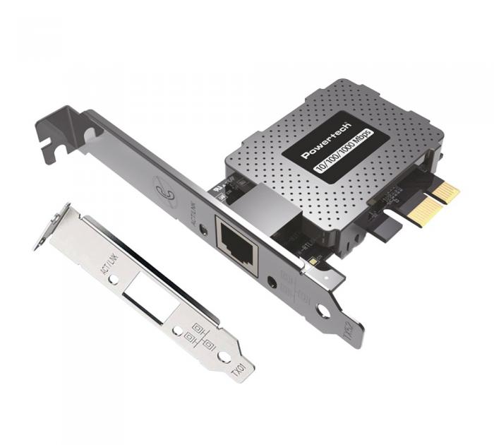 LAN CARD POWERTECH PCIe 1000Mbps PT-1453