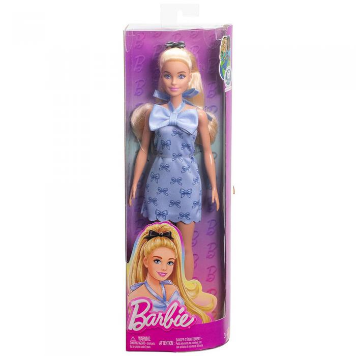 ΚΟΥΚΛΑ MATTEL BARBIE: BARBIE FASHIONISTAS WAVY BLONDE PONYTAIL WEARING BLUE BOW HYT93