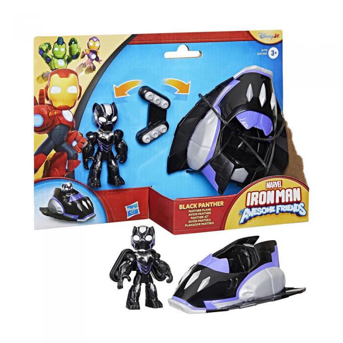 ΦΙΓΟΥΡΑ HASBRO MARVEL: IRON MAN AND HIS AWESOME FRIENDS - BLACK PANTHER PLANE G1774