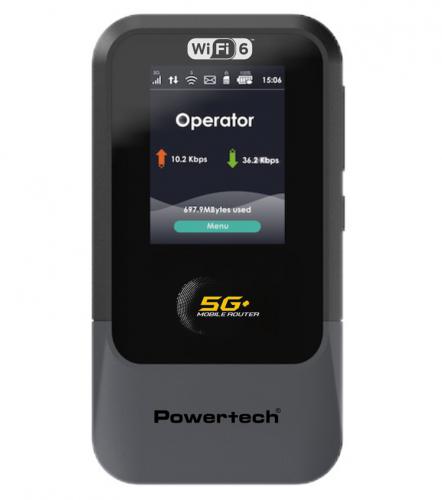 ROUTER POWERTECH 5G PT-1512 WiFi 6 AX900 4000mAh