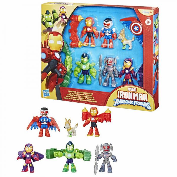 ΦΙΓΟΥΡΕΣ HASBRO IRON MAN AND HIS AWESOME FRIENDS: ARMORED UP AVENGERS PACK G1255