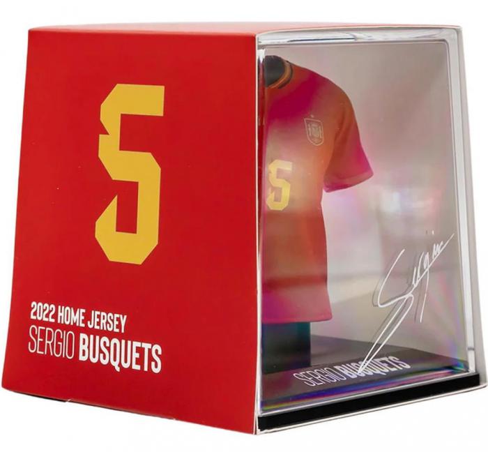 ΦΙΓΟΥΡΑ FANCOLLEX: MYJERSEY - SPAIN HOME 2022 EUROPEAN CHAMPIONSHIP SERGIO BUSQUETS 06MY00003
