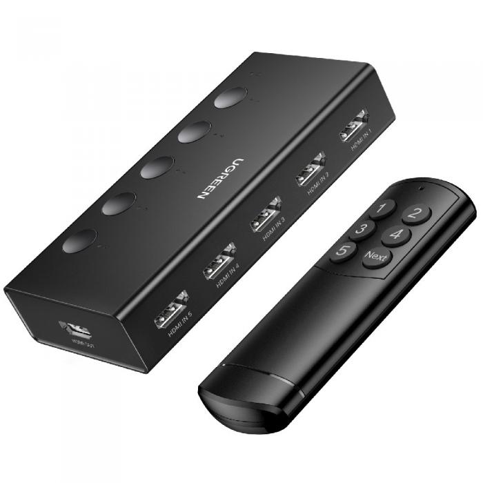 HDMI SWITCH UGREEN 5 PORT 4K/60HZ CM568 90512