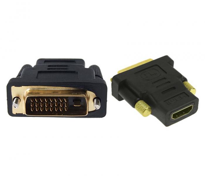 ΑΝΤΑΠΤΟΡΑΣ POWERTECH HDMI FEMALE ΣΕ DVI 24+1 ADA-H003 BLACK
