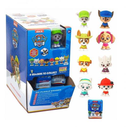 ΠΑΙΧΝΙΔΙ P.M.I. PAW PATROL: THE MIGHTY MOVIE - 3D PUZZLE ERASER 1 PACK FIGURE BLIND BOX 5CM RANDOM PAWM1210