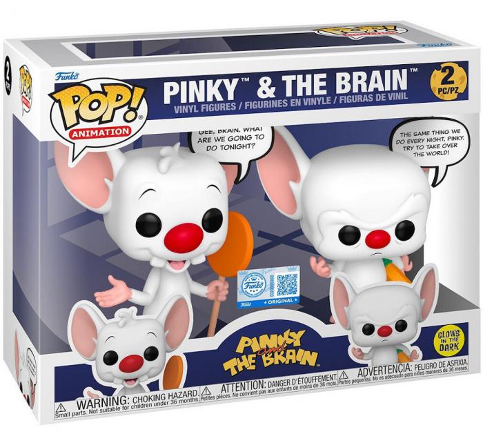 ΦΙΓΟΥΡΕΣ FUNKO POP! 2-PACK PINKY AND THE BRAIN GLOWS IN THE DARK