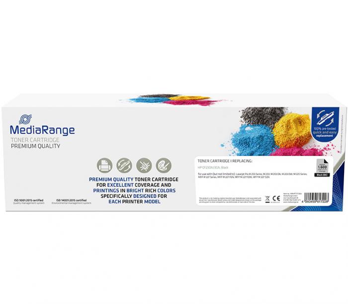 ΣΥΜΒΑΤΟ TONER MEDIARANGE ΓΙΑ ΕΚΤΥΠΩΤΗ HP CF230A/30A BLACK