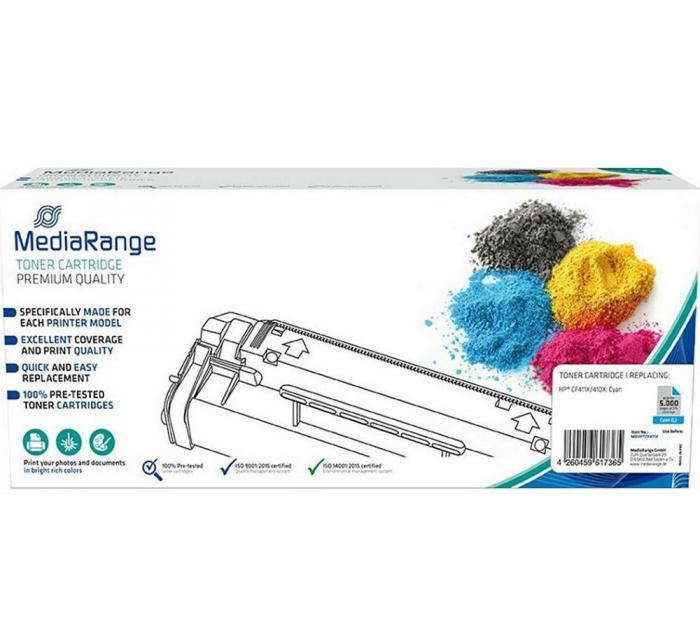ΣΥΜΒΑΤΟ TONER MEDIARANGE ΓΙΑ ΕΚΤΥΠΩΤΗ HP CF411X/410X CYAN