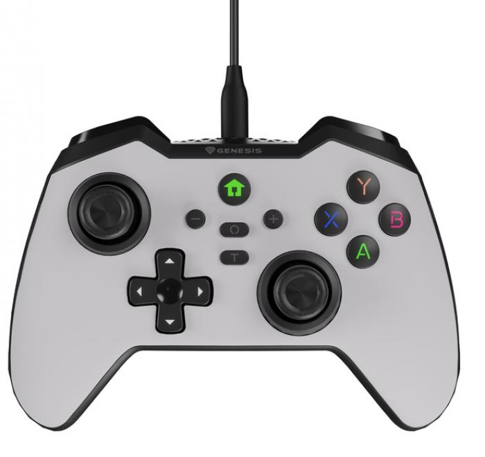 GAMEPAD GENESIS MANGAN 300 ΓΙΑ NINTEDO SWITCH PC ANDROID WHITE