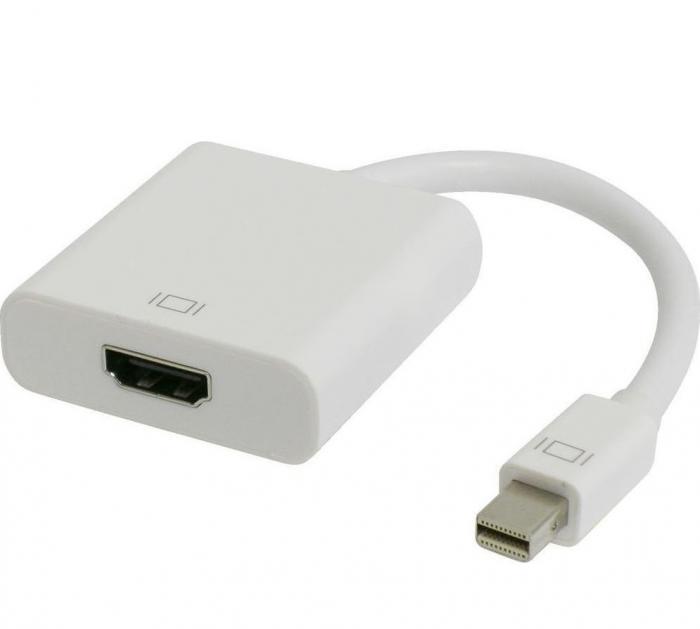 ADAPTOR POWERTECH MINI DP ΣΕ HDMI CAB-DP036 WHITE