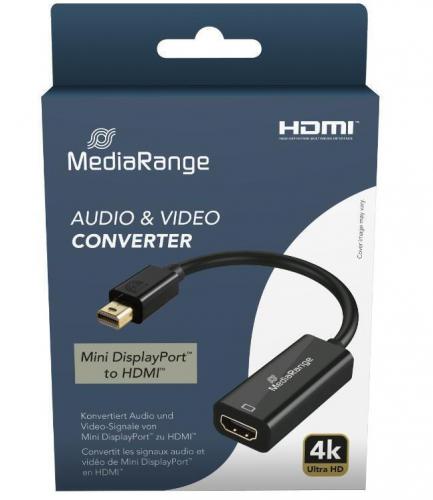 ADAPTOR MEDIARANGE MINI DP ΣΕ HDMI MRCS236 BLACK