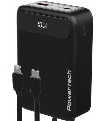 POWER BANK POWERTECH PT-1504 20000mah 22.5W BLACK