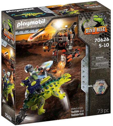 PLAYMOBIL ΑΓΚΥΛΟΣΑΥΡΟΣ ΜΕ ΜΑΧΗΤΗ ΕΝΑΝΤΙΟΝ ΡΟΜΠΟΤ 70626