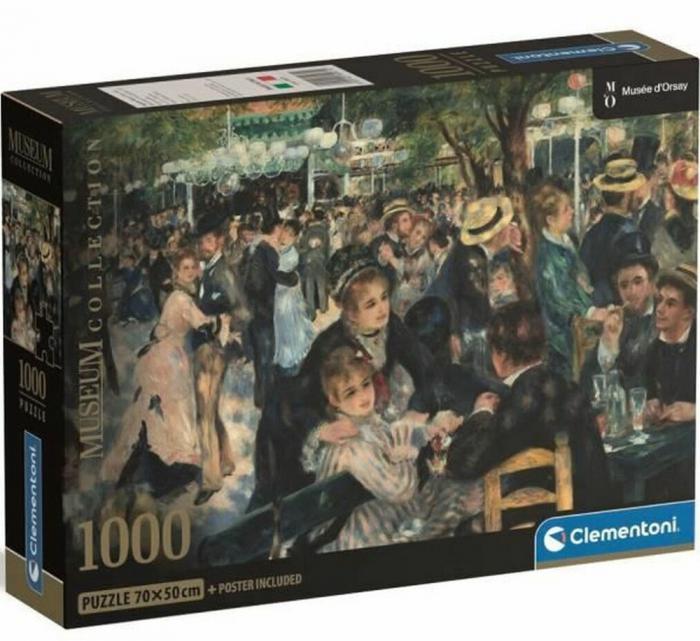 ΠΑΖΛ CLEMENTONI MUSEUM COLLECTION - RENOIR: BAL DU MOULIN DE LA GALETTE 1000 PCS 39971