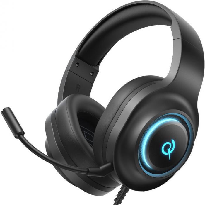 ΑΚΟΥΣΤΙΚΑ GAMING QCY V200 PRO USB RGB PS4/PS5/PC BLACK