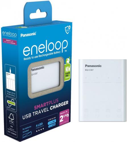 ΦΟΡΤΙΣΤΗΣ ΜΠΑΤΑΡΙΩΝ PANASONIC ENELOOP AA/AAA BK-3MCDE ΜΕ 4xAA 2000mAh ΜΠΑΤΑΡΙΕΣ