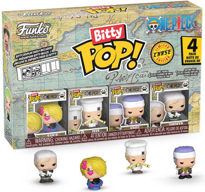 ΦΙΓΟΥΡΕΣ FUNKO BITTY POP! 4-PACK ONE PIECE - SANJI - ZEFF - KRIEG - RANDOM BITTY POP CHASE