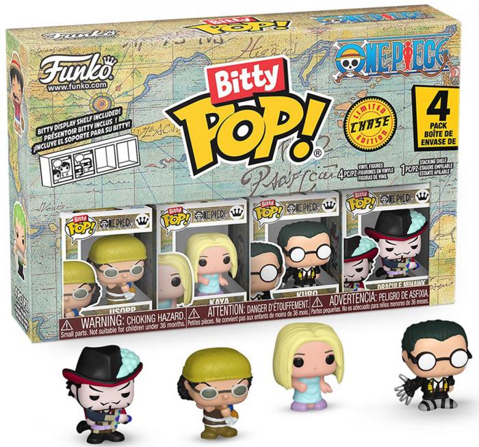 ΦΙΓΟΥΡΕΣ FUNKO BITTY POP! 4-PACK ONE PIECE - USOPP - KAYA - KURO - RANDOM BITTY POP CHASE