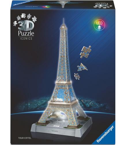 ΠΑΖΛ RAVENSBURGER 3D ICONICS - EIFFEL TOWER NIGHT EDITION 216 PCS