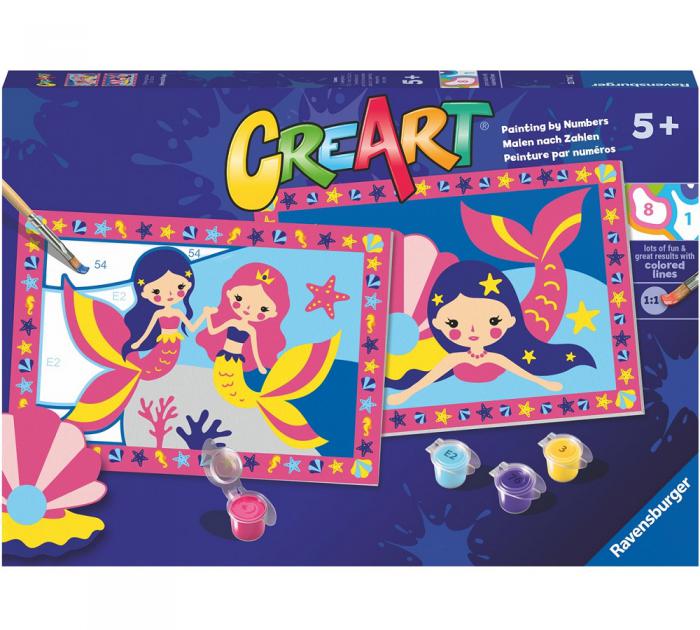 ΖΩΓΡΑΦΙΚΗ RAVENSBURGER: CREART JR - MERMAIDS 23714