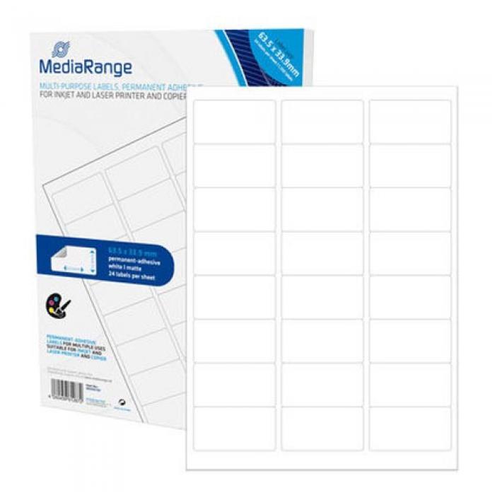 ΕΤΙΚΕΤΕΣ MEDIARANGE MRINK150 63.5x33.9mm 1.200 PACK WHITE