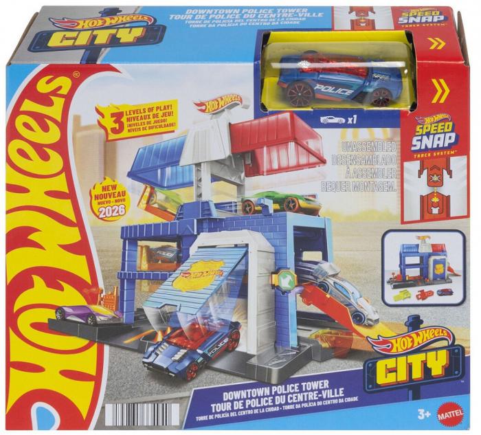 ΠΑΙΧΝΙΔΙ MATTEL HOT WHEELS CITY - DOWNTOWN POLICE TOWER JHL74