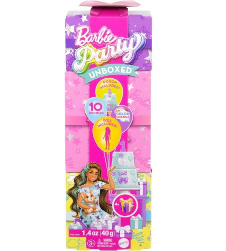 ΚΟΥΚΛΑ MATTEL BARBIE PARTY UNBOXED REVEAL JFG72