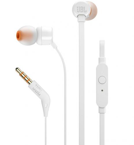 ΑΚΟΥΣΤΙΚΑ ΜΕ ΜΙΚΡΟΦΩΝΟ JBL TUNE T110 WHITE