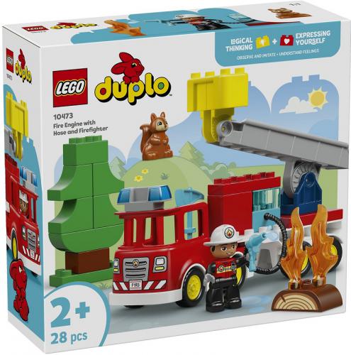 LEGO DUPLO TOWN: FIRE TRUCK WITH HOSE AND FIREFIGHTER 10473