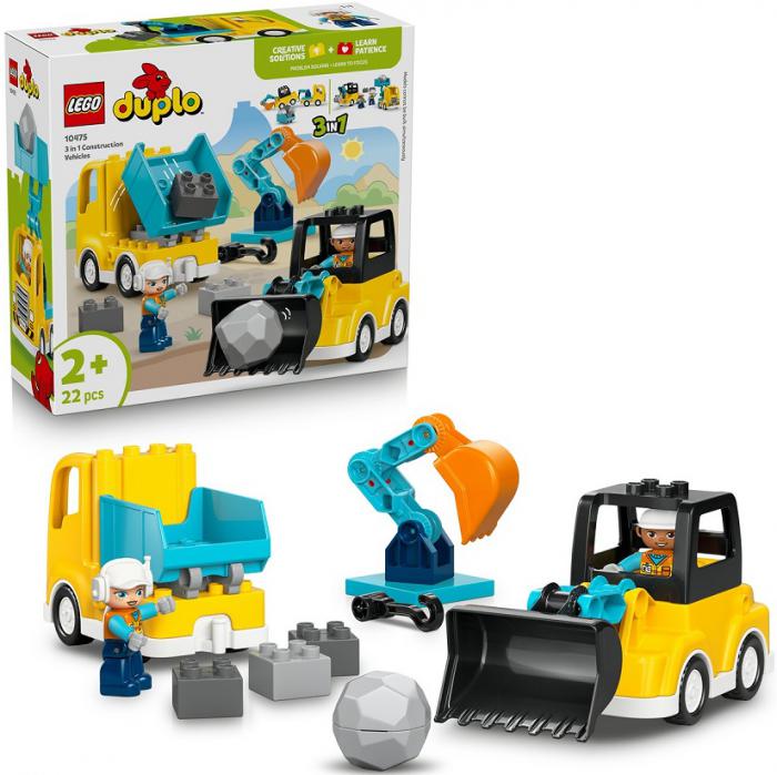 LEGO DUPLO TOWN: 3 IN 1 CONSTRUCTION VEHICLES 10475