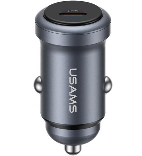 ΦΟΡΤΙΣΤΗΣ ΑΥΤΟΚΙΝΗΤΟΥ USAMS CC321 USB-C 30W GREY