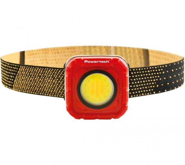 ΦΑΚΟΣ ΚΕΦΑΛΗΣ POWERTECH LED PT-1548 950lm IP64 RED